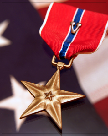 Medal and Flag